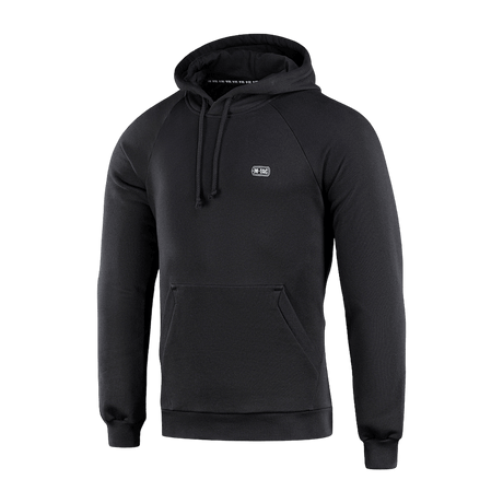 M-Tac Cotton Raglan -huppari, musta, raglanhihat ja tasku, valmistettu 100 % puuvillasta mukavuutta ja liikkumisvapautta varten.