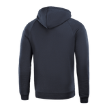 M-Tac Cotton Raglan -huppari mustana takaa, raglanhihat ja väljä istuvuus mukavuuteen ja liikkumisvapauteen.