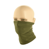 M-Tac Polartec Vent Tube Scarf vihreänä, mallinuken päällä kasvomaskina