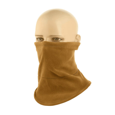M-Tac Anatominen Tube Scarf Polartec-nyörillä, beige fleece mallinukella, kasvojen ja kaulan suoja tuulelta.