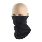 M-Tac Anatominen Tube Scarf Polartec-nyörillä, musta fleece-kauluri mallinukella, eristävä ja toiminnallinen muotoilu ulkokäyttöön.