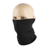 M-Tac Tube Scarf Polartec Power Grid, musta mallinukella, lämmin kauluri tuulelta ja kylmältä, monikäyttöinen kasvomaskina tai otsapantana.