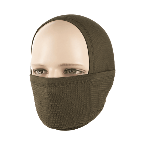 M-Tac Tube Scarf Polartec Power Grid kestävä ruskea kauluri, talvivaruste kasvojen ja kaulan suojaamiseen kylmältä ja tuulelta.