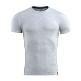M-Tac T-Shirt 93/7 Summer vaaleanharmaana, kevyt ja mukava, sopii kesäkäyttöön, hengittävä ja joustava materiaali.