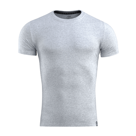M-Tac T-Shirt 93/7 Summer vaaleanharmaana, kevyt ja mukava, sopii kesäkäyttöön, hengittävä ja joustava materiaali.