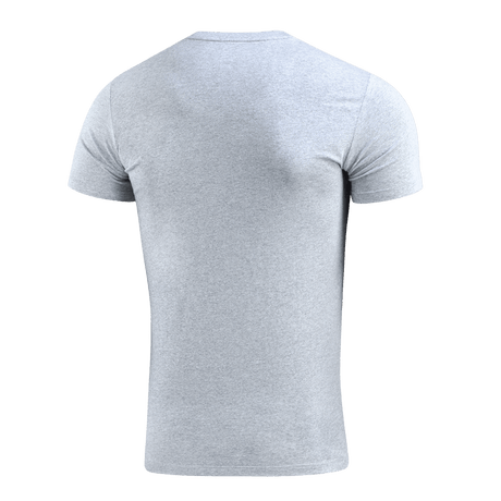 M-Tac T-Shirt 93/7 Summer vaaleanharmaana, takaa nähtynä. Mukava ja hengittävä materiaali, ihanteellinen kesälle.