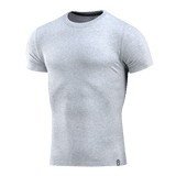 M-Tac T-Shirt 93/7 Summer vaaleanharmaana, puuvillaa ja elastaania mukavuutta varten kesällä.