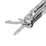 M-Tac Type 3 Foldekniv (5-i-1) Rustfrit Stål useilla työkaluilla, sopii EDC‑käyttöön ja ulkoiluun, valmistettu kestävästä ruostumattomasta teräksestä.