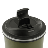 M-Tac 450 ml termosmuki venttiilillä mustalla kannella ja ilmanventtiilillä