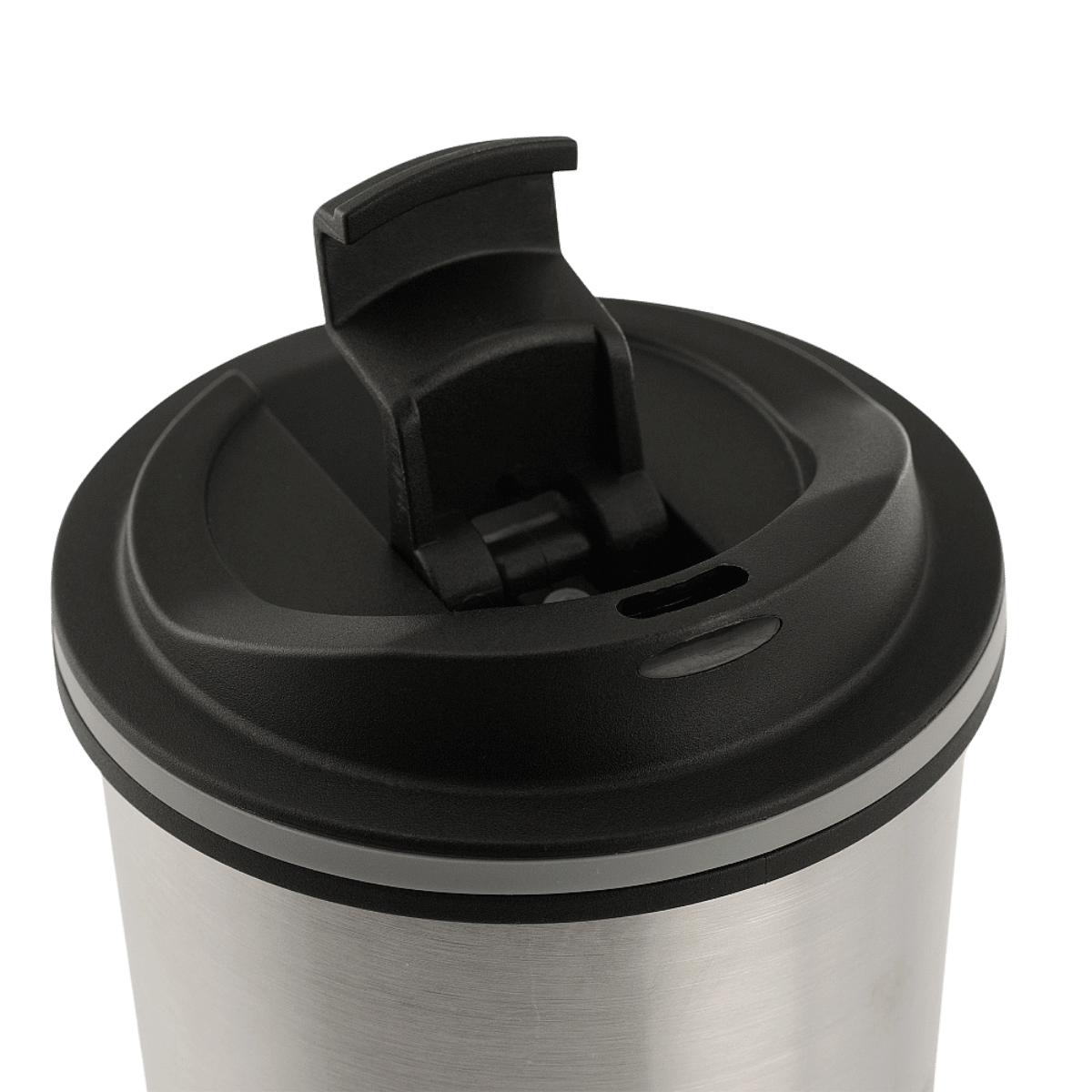 M-Tac 450 ml termosmuki venttiilillä ruostumattomasta teräksestä klassisella nokalla ja ilmanventtiilillä, täydellinen pitämään juomat lämpiminä tai kylminä