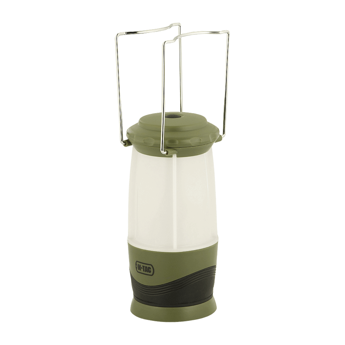 M-Tac Outdoorlampe Mat - Klassinen LED-valaisin vanhanaikaisella muotoilulla ja maitovalkoisella valonsuodattimella, sopii telttailuun, metsästykseen ja kalastukseen.