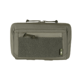 M-Tac Admin Pouch Large Elite Gen.II Cordura 500D:stä AquaGuard-vetoketjulla ja Velcro-paneelilla, patcheille etutaskussa.
