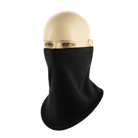 M-Tac Anatomisk Snood Justerbar Elite Fleece (320 g/m²) musta, monikäyttöinen kylmäsään asuste mannekiinin päässä.