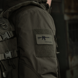 M-Tac AR-15 223/5,56 Laser Cut Patch takissa, Velcro-kiinnitys, Cordura 500D, taktinen moraalimerkki sotilas- ja ulkoilukäyttöön.