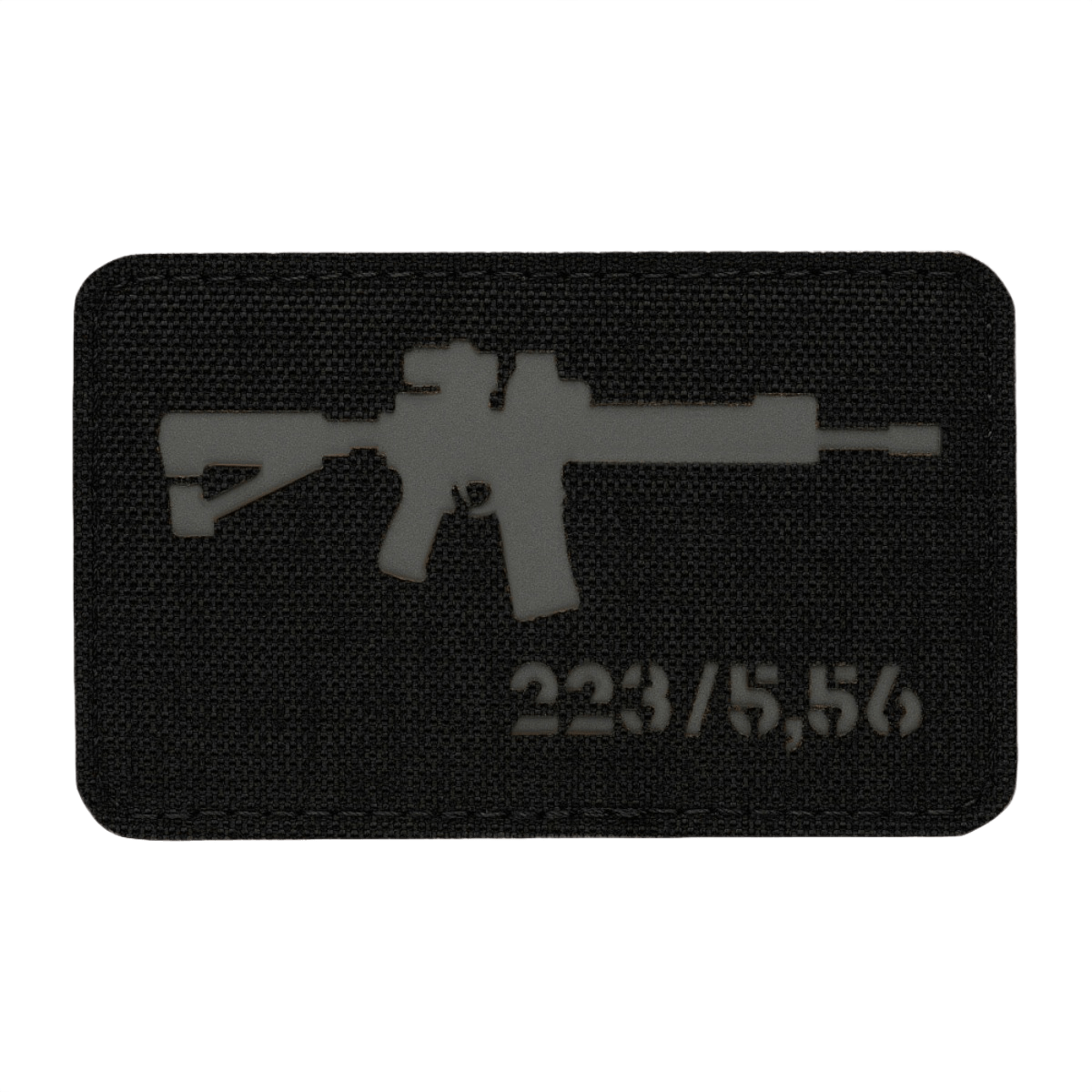 M-Tac AR-15 223/5,56 Laser Cut Patch, Velcro-kiinnitys, sopii vaatteisiin, reppuihin ja kypäriin, kestävä Cordura-materiaali, taktinen muotoilu.