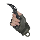 M-Tac sormiottomat hanskat Assault Tactical Mk.4 nahkavahvistuksella aseenkäsittelyyn.