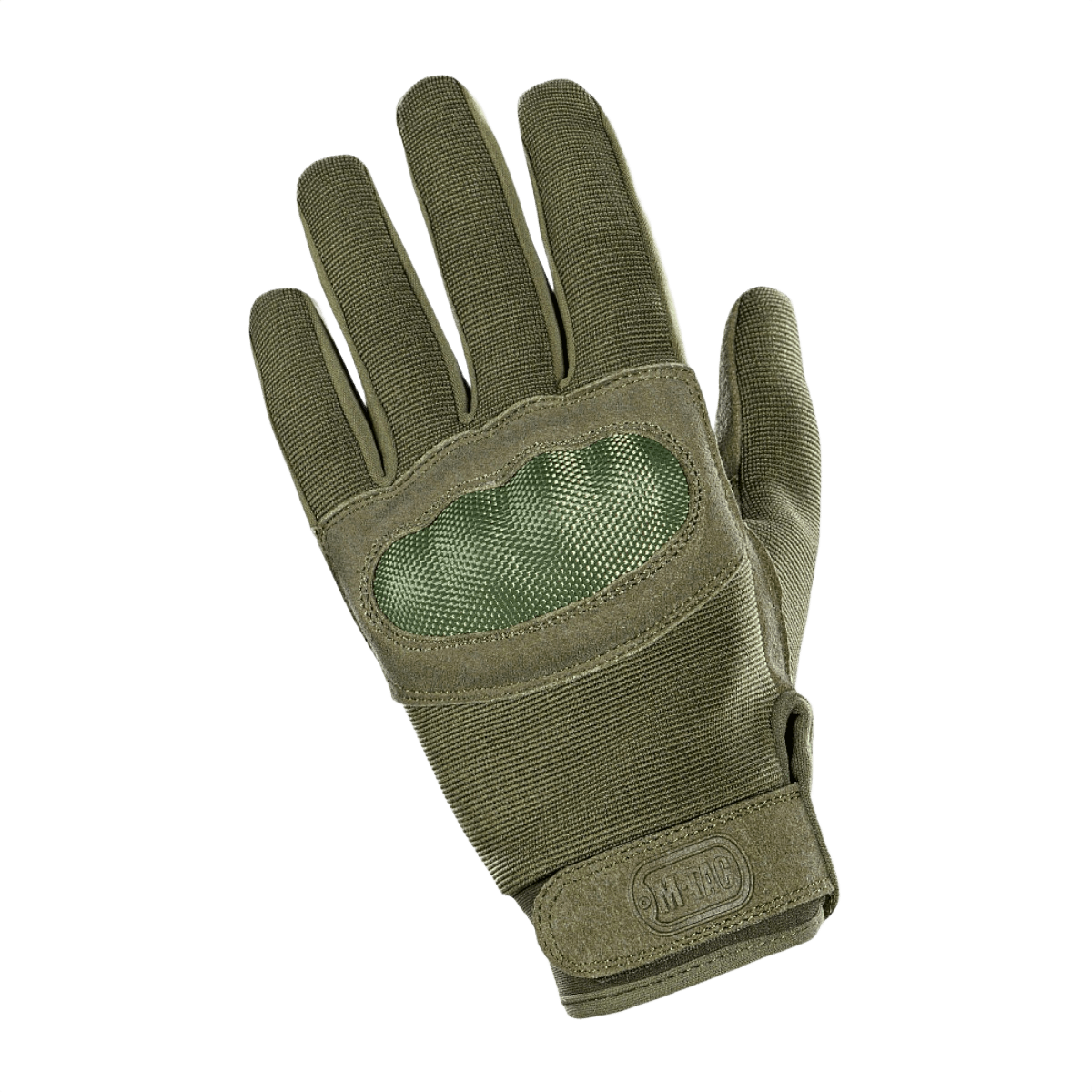 M-Tac Assault Tactical Mk.3, vahvistettu kämmen ja velcro, sopii aseenkäsittelyyn märissä olosuhteissa, vihreä.