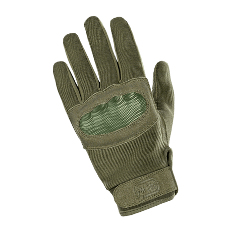 M-Tac Assault Tactical Mk.3, vahvistettu kämmen ja velcro, sopii aseenkäsittelyyn märissä olosuhteissa, vihreä.
