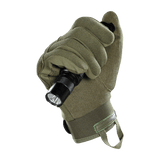M-Tac Assault Tactical Mk.3, vahvistettu kämmen ja säädettävä velcro, tarkoitettu aseenkäsittelyyn eri olosuhteissa.