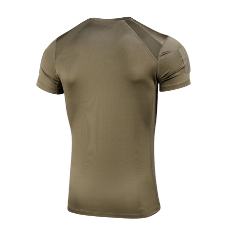 M-Tac Athletic Tactical Gen.II T-shirt – toiminnallinen ruskea t-paita nähtynä takaa, ihanteellinen treeniin ja ulkoiluun.