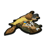 M‑Tac Patch Baba-Yaga Horizontal 3D-efektillä, esittää kersanttia yökameran ja kranaattien kanssa, PVC-materiaali, kunnioittaa ukrainalaista UAV:ta.