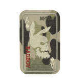 M-Tac Patch Bad Boy (Broderi) jäniksen kallo ace of spades -kortissa, kirjailtu Cordura 500D:hen, Velcro-kiinnitys. Symboloi vapautta ja rohkeutta.