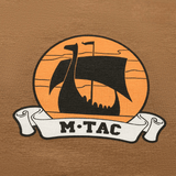 M-Tac T-shirt Black Sea Expedition ikonisella viikinkilaivakuvalla, sopii aktiiviseen elämäntapaan kuten metsästykseen, kalastukseen ja urheiluun