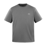 M-Tac Cotton HARD T-paita harmaana, heijastava logo, oversize-leikkaus maksimaaliseen liikkumisvapauteen ja mukavuuteen, 100% puuvilla.