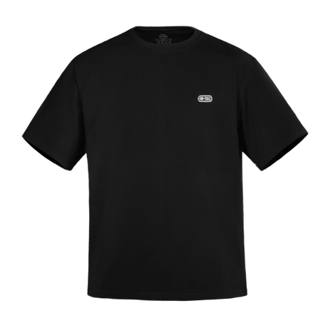 M-Tac Cotton HARD T-paita mustana, heijastava logo rinnassa, oversize-istuvuus, valmistettu 100% puuvillasta.