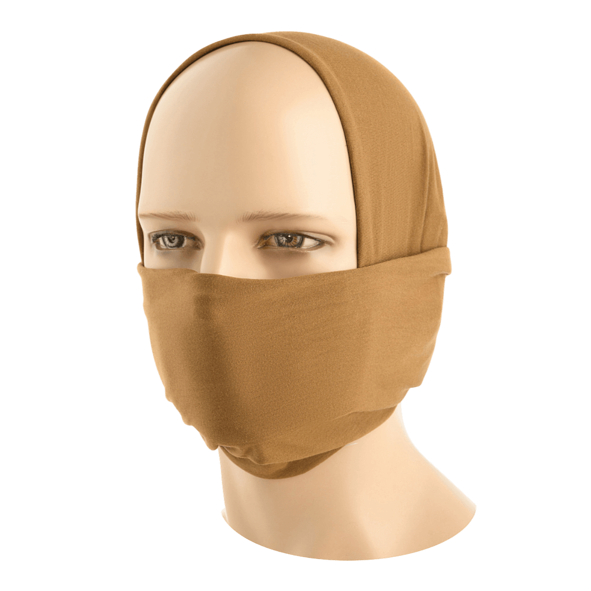 M-Tac Bomuld Tube Scarf käytetty balaclavana, ruskea väri.
