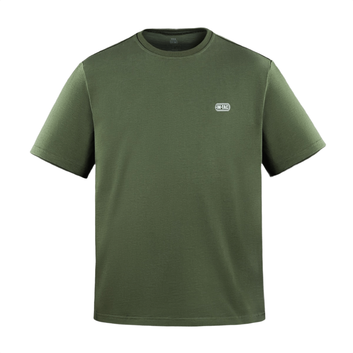 M-Tac Cotton HARD T-paita oversize-leikkauksella, 100% puuvillaa, vihreä, heijastava logo rinnassa, sopii päivittäiseen mukavuuteen ja liikkumiseen.