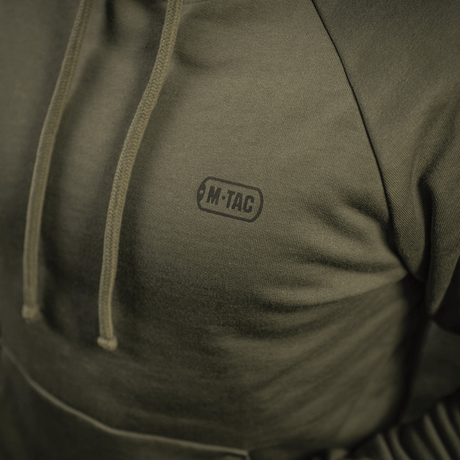 M-Tac Cotton Raglan Hard Hoodie 100% puuvillaa fleece-vuorella, tyylikkäät raglan-hihat ja kengurutasku. Sopii syksyyn ja talveen.