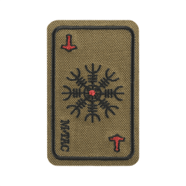 M-Tac Patch Kort Helm of Horror (brodeerattu) viikinkiaikainen Ægishjálmur-symboli, brodeerattu Cordura 500D:hen, kestävä ja kulutusta kestävä.