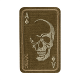 M-Tac Patch Face of War (Broderi) kallokuvio Cordura 500D:ssä. Innoitus Vietnamin sodan 'card of death'. Sopii vaatteisiin ja varusteisiin.