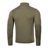 M-Tac Centurion mikrofleecejakun takaosa vihreänä, näyttää vahvistetut hartiat ja kyynärpäät. Pontetorto-fleece.