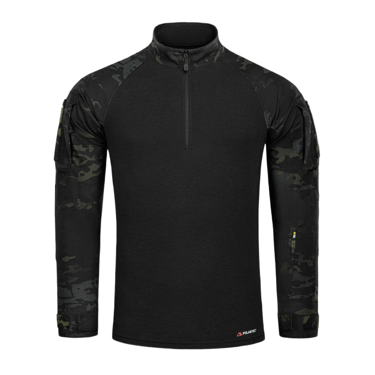 M-Tac Combat Shirt Gen.II Pro NYCO Extreme Black Multicam® -kuosissa, kestävä ja palosuojattu design, sopii taktisiin tarkoituksiin.