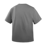 M-Tac Cotton HARD T-paita harmaana, takakuva, oversize-leikkaus 100% puuvillasta, heijastava logo ja litteät saumat.