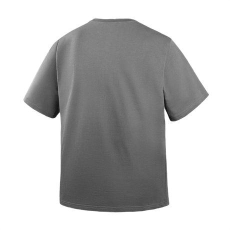 M-Tac Cotton HARD T-paita harmaana, takakuva, oversize-leikkaus 100% puuvillasta, heijastava logo ja litteät saumat.