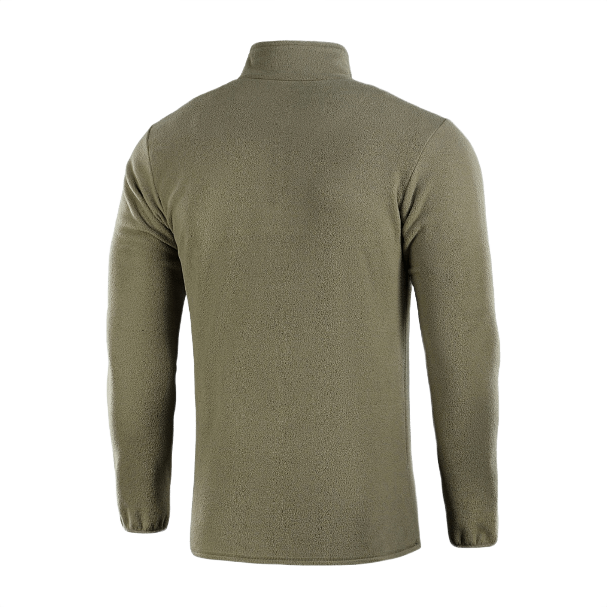 Takin takaosa M-Tac Delta Fleece -takista oliivinvihreänä, ihanteellinen kylmään säähän, mukava istuvuus ja hihat mukana peukalonreiät