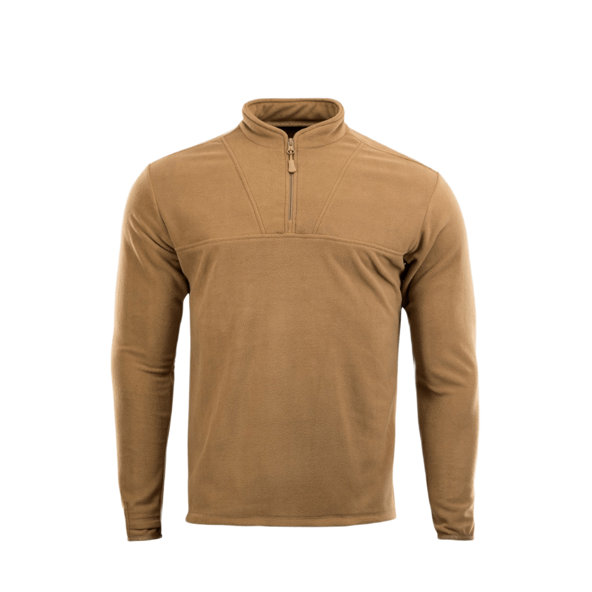M-Tac Delta Fleece -takki vaaleanruskeana mukana peukalonreiät, ihanteellinen kylmään säähän ja ulkoiluun, valmistettu kevyestä ja lämpimästä fleece-materiaalista