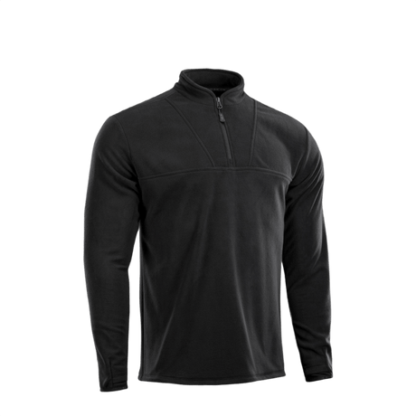 M-Tac Delta Fleece -takki mustana, kevyt ja lämmin, mukana peukalonreiät, ihanteellinen ulkoiluun kylmässä säässä