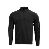 Musta M-Tac Delta Fleece -takki vetoketjulla ja mukana peukalonreiät, ihanteellinen ulkoiluun kylmässä säässä