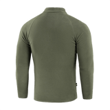M-Tac Delta Polartec Raglan -takki nähtynä takaa vihreästä fleece-materiaalista, sopii ulkoiluun ja arkeen, korkea kaulus ja raglanhihat.