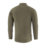 M-Tac Delta Polartec Raglan -takki nähtynä takaa oliivinvihreänä, valmistettu 100% polyesteristä Polartec Micro Series -fleecestä.