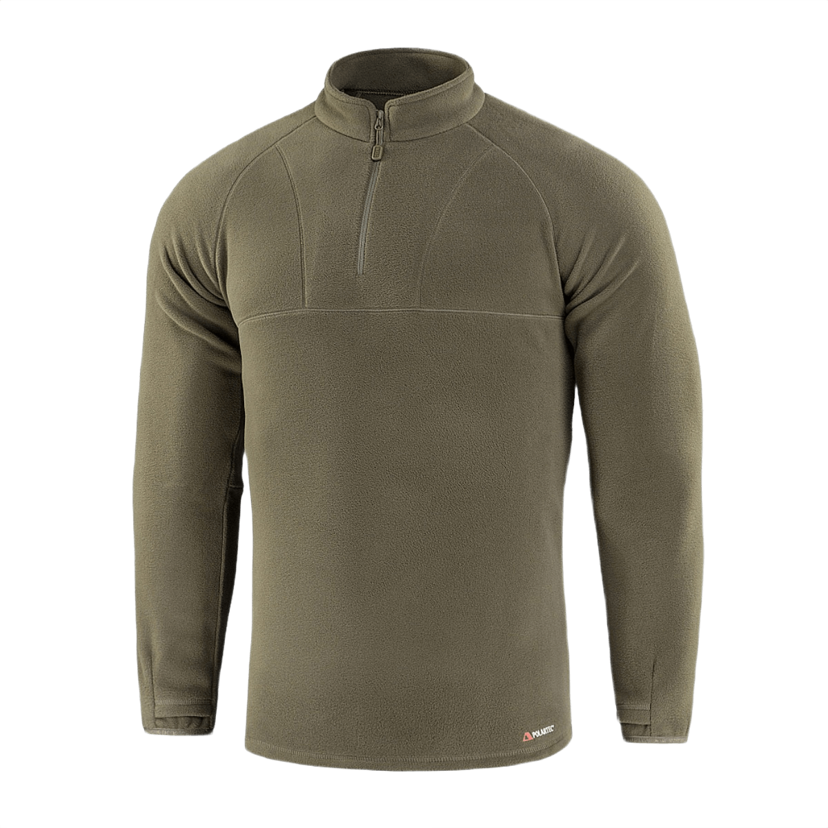 M-Tac Delta Polartec Raglan -takki oliivinvihreä, valmistettu 100% polyesteristä Polartec Micro Series -fleecestä, ulkoiluun ja arkeen.