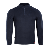 M-Tac Delta Polartec Raglan -takki laivastonsinisenä fleecenä keskirintavetoketjulla ja korkealla kauluksella, sopiva arkeen ja ulkoiluun.
