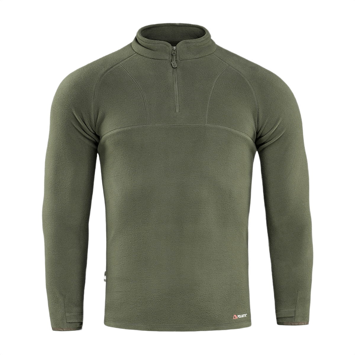 M-Tac Delta Polartec Raglan -takki vihreää fleeceä vetoketjulla, sopiva arkeen ja ulkoiluun, kestävä ja lämmin.