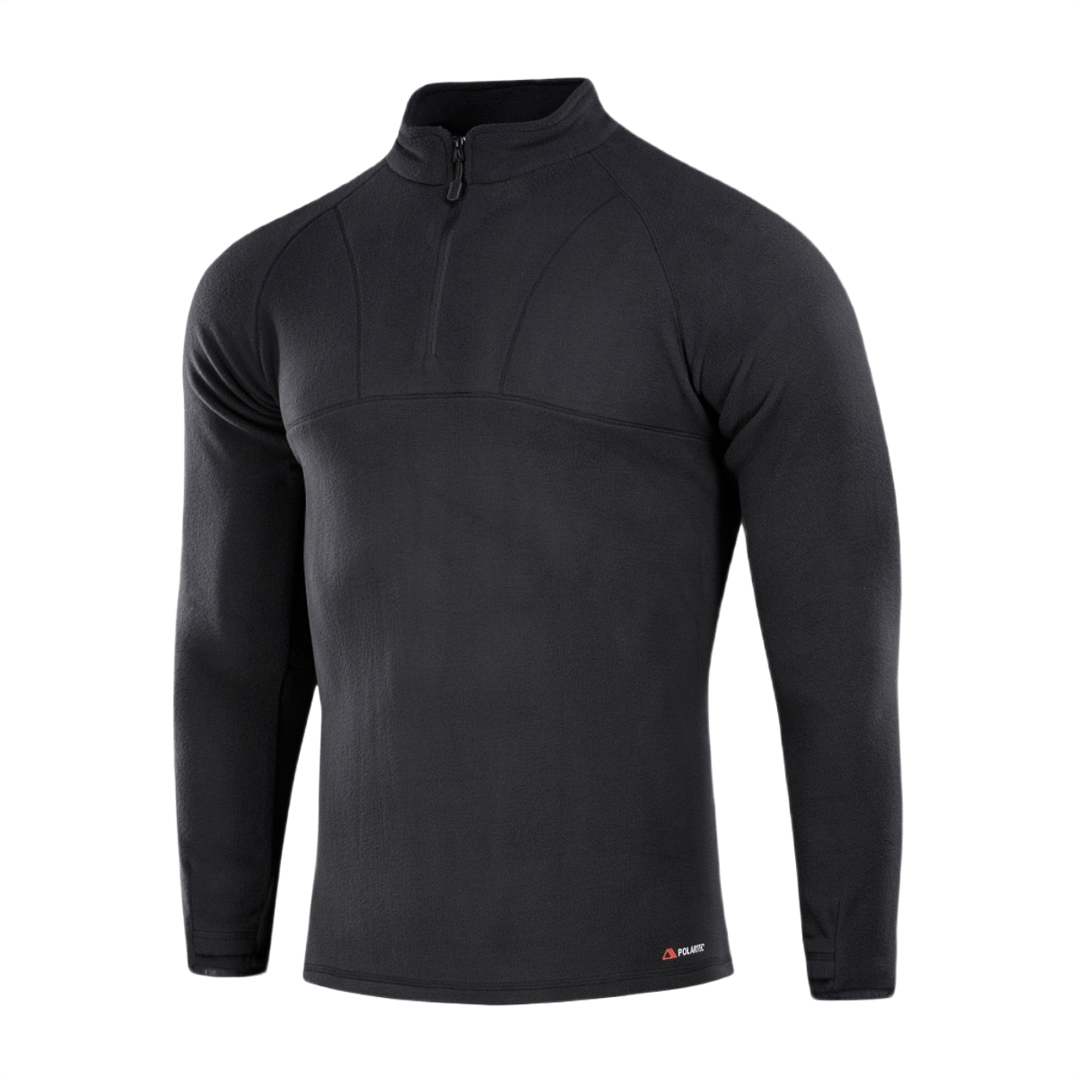 M-Tac Delta Polartec Raglan -takki mustana, valmistettu kestävästä Micro Series -fleecestä, sopiva jokapäiväiseen käyttöön ja ulkoiluun.