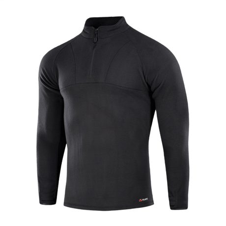 M-Tac Delta Polartec Raglan -takki mustana, valmistettu kestävästä Micro Series -fleecestä, sopiva jokapäiväiseen käyttöön ja ulkoiluun.