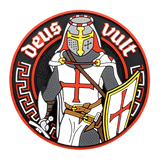 M-Tac Deus Vult 3D PVC-patch taktinen moraalimerkki 3D-designilla ja Velcro-kiinnityksellä, sopii sotilas-, airsoft- ja ulkoilmakäyttöön.